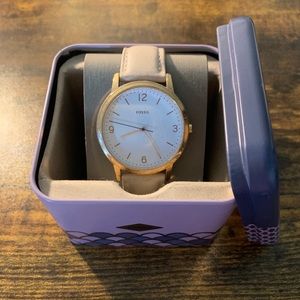 Fossil gold watch